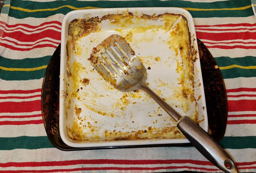 which cleaning agent best removes baked-on food