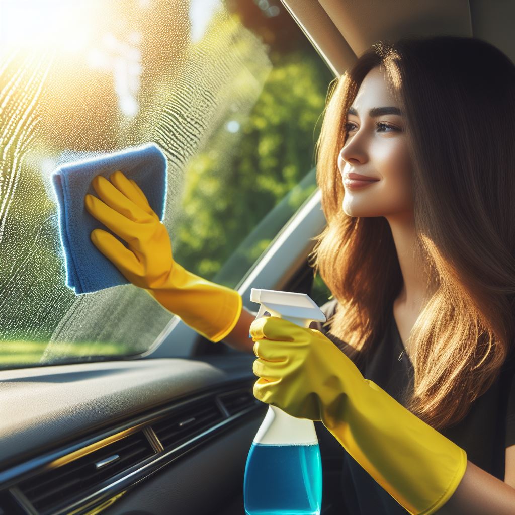 different ways to clean a car windshield