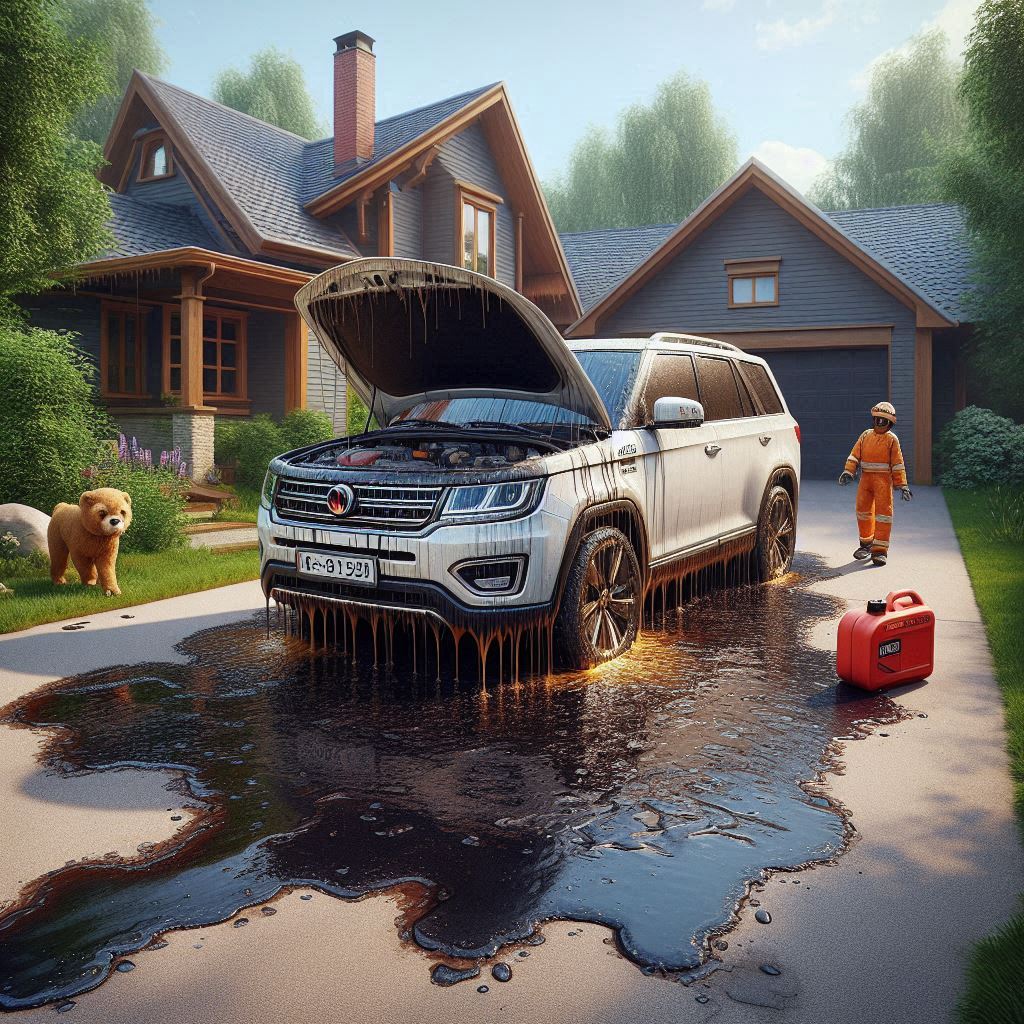 how to clean oil from concreate