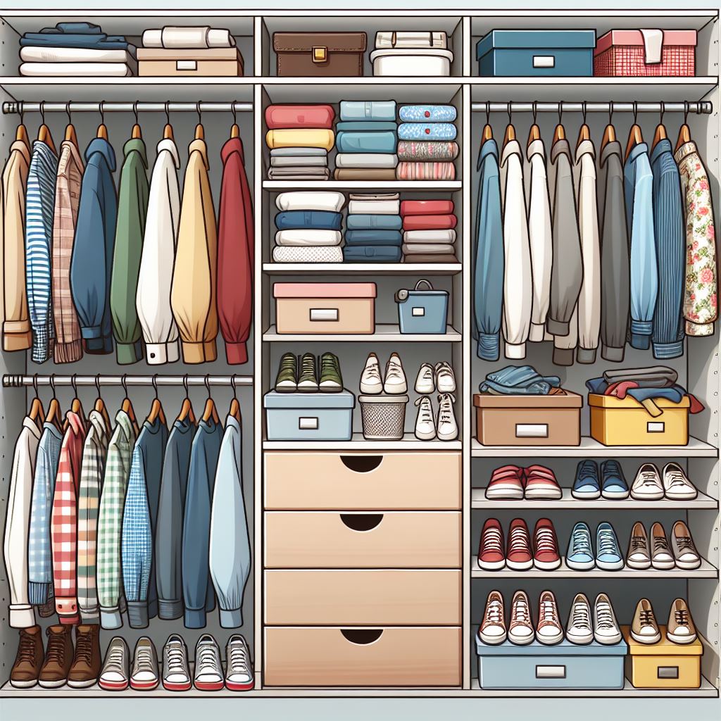clean compact closet